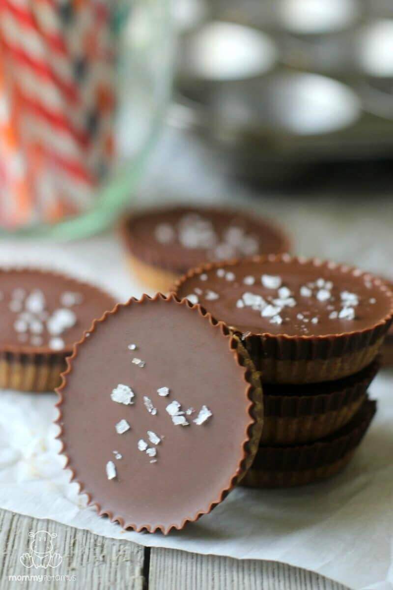 Download Salted Chocolate Almond Butter Cups Yellowimages Mockups