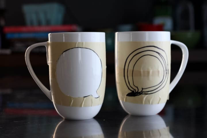 diy chalkboard mug